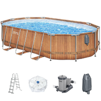 Bestway Steel Pro Max Comfort Jet 56719 - Piscina Ovale con sistema idromassaggio