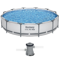 Bestway Steel Pro Max 56416 - &Oslash;366x76 cm - Piscina Rotonda per 5-6 Persone