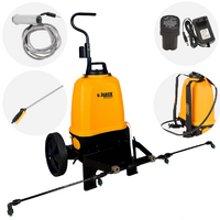 Volpi V-BLACK VITA 12 - Pompa irroratrice elettrica a batteria a spalla con trolley - Con barra irroratrice