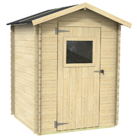 Alce Flavia 146x130 - Casetta da giardino in legno - Con finestra frontale - 146x130x194 cm