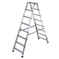 Gierre DoppiaSalita AL850, 2x8 gradini, 1.99 m - Scala doppia in alluminio - Altezza stimata operativa 3.36 m