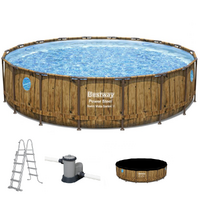 OUTLET - DA ESPOSIZIONE - Bestway Power Steel Swim Vista 56977 - Piscina Rotonda