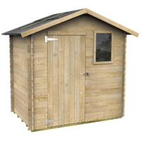 Alce Livia 198x130 - Casetta da giardino in legno - Con finestra frontale - 198x130x205 cm