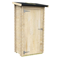 Alce Arturo 94x64 - Casetta porta attrezzi in legno - Con tetto monofalda - 94x64x188 cm