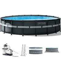 OUTLET - SENZA IMBALLO ORIGINALE - Intex Ultra XTR Frame 26330NP - Piscina Rotonda