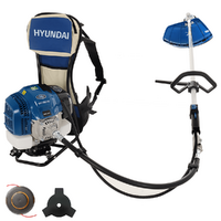 OUTLET - SENZA IMBALLO ORIGINALE - Hyundai TT-BG520-2 - Decespugliatore a zaino - 52 cc - a spalla, impugnatura singola, doppio filo