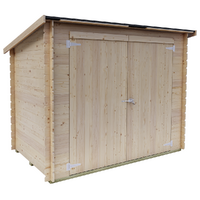 Alce Eureka 218x130 - Casetta da giardino in legno - Tetto monofalda - 218x130x167 cm