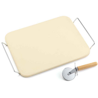 Ompagrill - Set pietra refrattaria cordierite + Taglia pizza