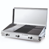 Ompagrill Trio01/Cover/M - Plancha a gas con coperchio
