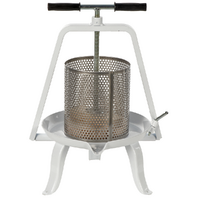 Enotecnica Pillan - Torchio a vite per frutta e verdura 9L - Gabbia in INOX