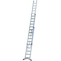 OUTLET - DIFETTI ESTETICI - Facal Super Prima, 10+11+11 gradini, 8.10 metri - Scala in alluminio con fune