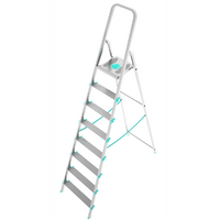 Colombo Libellula, 8 gradini, 1.74mt - Scalandrino in alluminio con cavalletto
