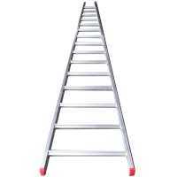 Scala agricola conica professionale in alluminio S110L16 4,50 mt, 16 gradini