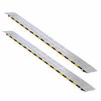 Gierrre RF250 - Coppia rampe di carico fisse da 2,5 mt in alluminio senza bordi - Portata 7.5 quintali -  Per trattorino, quad, etc.