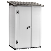 Garofalo Urban 100 - Casetta da giardino - Con porta decentrata - 122.5x82.5x201 cm