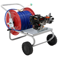 Kit motopompa a scoppio da irrorazione con carrello - Comet MTP BPX25 PP - Per prodotti chimici e acidi