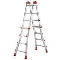 Gierre Peppina AL030, 2x9 gradini, 4.34 m - Scala telescopica in alluminio - Altezza stimata operativa 5.34 m