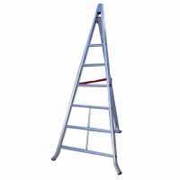 Scala a tre piedi agricola in alluminio Country, 6 gradini, 2.25 m - da potatura - conica - Altezza stimata operativa 3.25 m