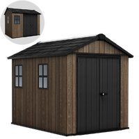 Keter Signature Walnut 759/975 - Casetta da giardino - Con finestre - 230x287x246 cm