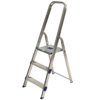 Facal Golden , 3 gradini, 1.20 mt - Scalandrino in alluminio con cavalletto