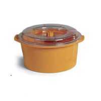 Contenitore per vuoto 2 litri con coperchio - professionale - diamentro 22 cm