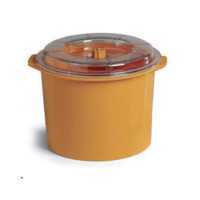 Contenitore per vuoto 4 litri con coperchio - professionale - diamentro 22 cm
