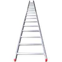 OUTLET - DIFETTI ESTETICI - Scala agricola conica professionale in alluminio S110L16 4,50 mt, 16 gradini