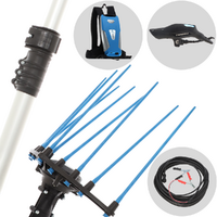 Campagnola HERCULES 58V - Abbacchiatore elettrico 235/320 cm a batteria a litio 50.4V 14Ah - Asta telescopica in alluminio