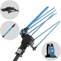 Campagnola HERCULES 58V - Asta in carbonio - 290 cm - Abbacchiatore elettrico a batteria - Batteria a zaino inclusa