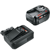 Starter Set Bosch batteria 18V/4Ah + caricabatterie per Linea Verde DIY