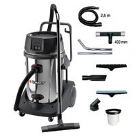 OUTLET - UTILIZZATO PER PROVA - Comet CVP 378 XBH - Bidone aspiratutto - 3 motori- Fusto in acciao - Serie Professionale