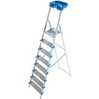 OUTLET - DIFETTI ESTETICI - Colombo Atlantica, 8 gradini, 2.33mt - Scalandrino in alluminio con cavalletto