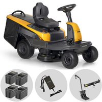 Stiga SWIFT 372e - Rider trattorino tagliaerba a batteria 48V/20Ah - Larghezza di taglio 72 cm