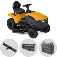 Stiga Tornado 5108e - Kit Trattorino tagliaerba + 1 modulo batteria ePower Pro 56V/40Ah - Scarico laterale e mulching