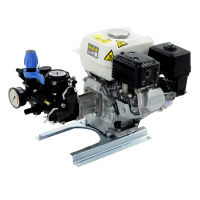 Comet MC 25 - Motopompa irrorazione - Motore a scoppio Honda GP 160