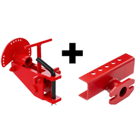 Barra portattrezzi con attacco a due bulloni BP-80 e Attacco registrabile AT-30 per motocoltivatori da 6-10 HP