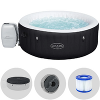 Bestway Lay-Z-Spa Miami AirJet 60001 nera - &Oslash;180x66 cm - Piscina idromassaggio spa per 3-4 Persone