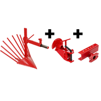 Scavapatate AP-5 con attacco a due bulloni registrabile e barra portattrezzi - Per motocoltivatori da 6-10HP