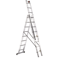 OUTLET - DIFETTI ESTETICI - Svelt Euro E3, 3x14 gradini, 10,12 mt - Scala telescopica in alluminio