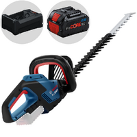Bosch Professional GHE 18V-50 - Tagliasiepi a batteria 18V/5.5Ah - Nuovo caricatore GAL 12V/18V-80 PRO