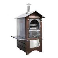 Forno a legna da esterno Magnus 80 Deluxe EXT INOX - Smalto ramato