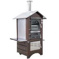 Forno a legna da esterno Medius 60 Deluxe EXT INOX - Smalto ramato