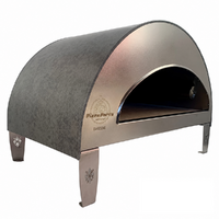 Pizza Party Emozione Perla - Forno a gas per pizza da esterno - Camera di cottura 40x70 cm - Piano cottura in refrattario