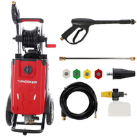 GeoTech Typhoon 220 - Idropulitrice con lancia professionale + spurgatubi - 220 bar - 510 l/h