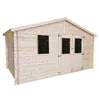 Alce Sara 396x396 - Casetta da giardino in legno - Con finestre - 396x396x236