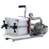 Enotecnica Pillan AF14 - Filtro per vino a cartoni e piastre 20x20 - pompa enologica-telaio/pompa acciaio INOX