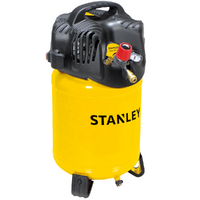 Stanley D200/10/24 - Compressore aria elettrico portatile monofase, oil-less - Motore 1.5 HP - 24 lt
