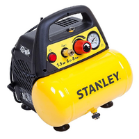 Stanley DN 200/8/6 - Compressore aria elettrico portatile monofase, oil-less - Motore 1.5 HP - 6 lt