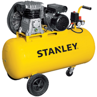 Stanley B 345/10/100 - Compressore aria elettrico monofase a cinghia - Motore 3 HP - 100 lt