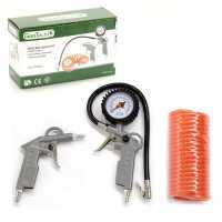 Kit accessori pneumatici 3 pezzi per compressore - GeoTech